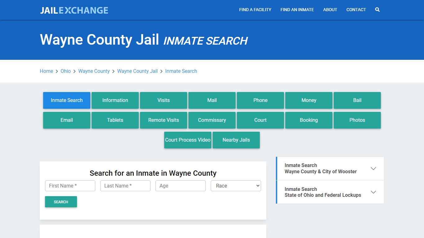 Wayne County Jail, OH Inmate Search: Roster & Mugshots - Jail Exchange