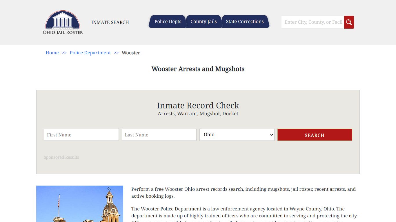 Wooster Arrests and Mugshots - Jail Roster Search